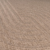 Sahara Japandi Buitenkleed Jute-Look Weerbestendig Vloerkleed Beige Zwart