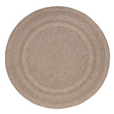 Sahara Rond Buitenkleed Jute-Look Weerbestendig Vloerkleed Beige