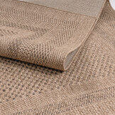 Sahara Rond Buitenkleed Jute-Look Weerbestendig Vloerkleed Beige
