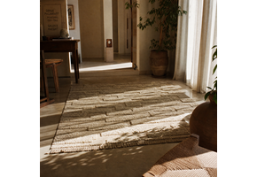 Design Berber Wollen Vloerkleed Bohemian Effen Beige
