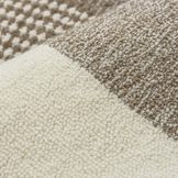 Japandi Design Wol Vloerkleed - Effen Creme Beige