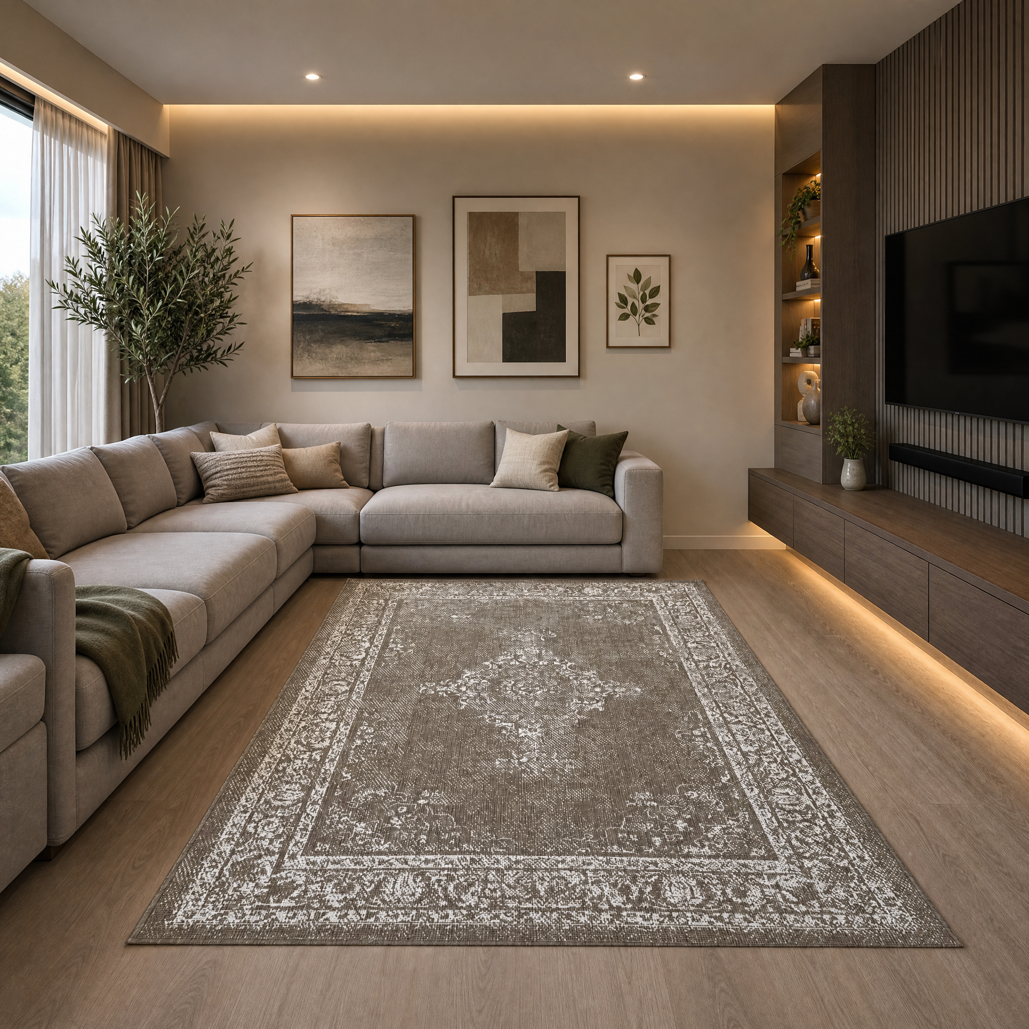 Buitenkleed - Brussels Vintage Linnen Beige
