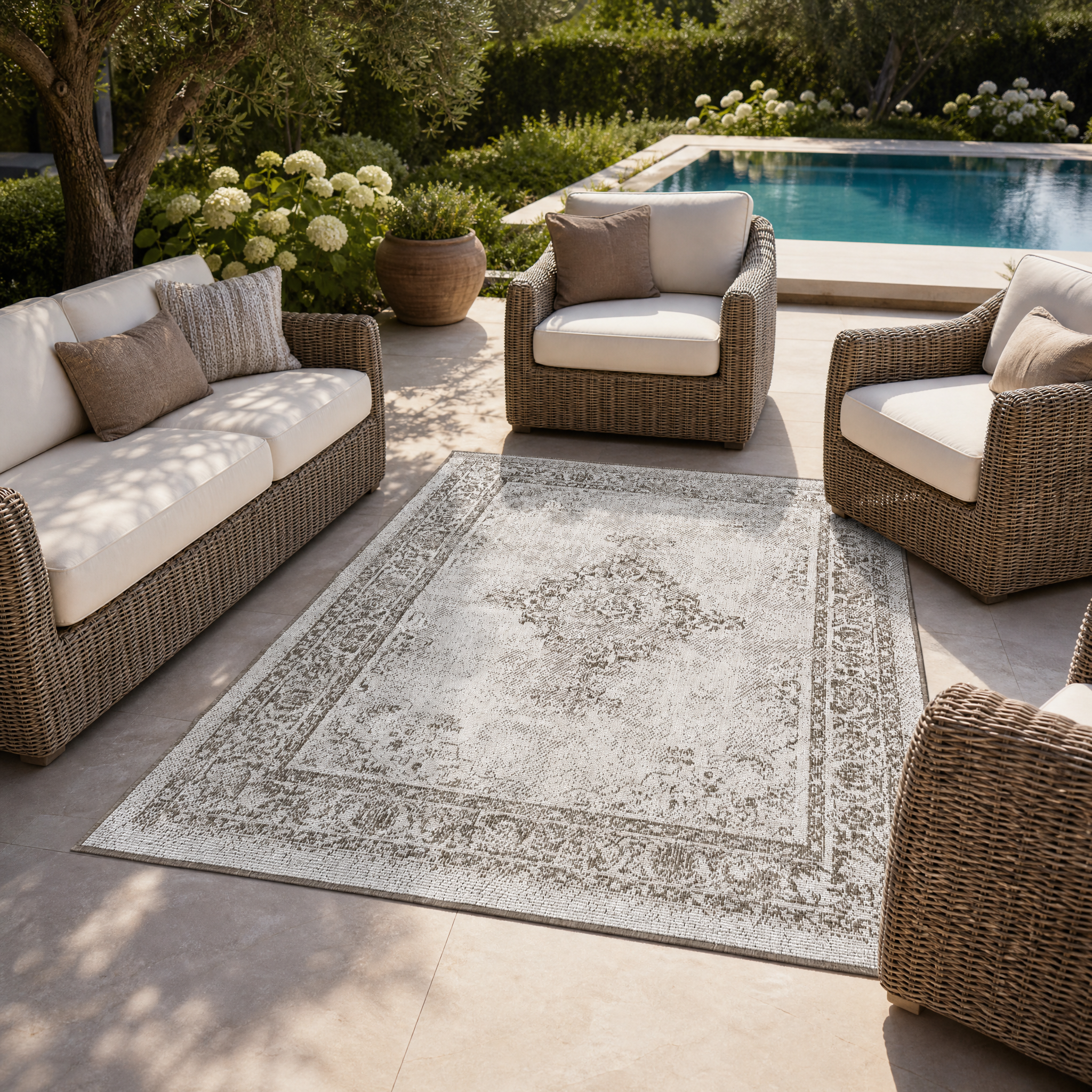 Buitenkleed - Brussels Vintage Linnen Beige
