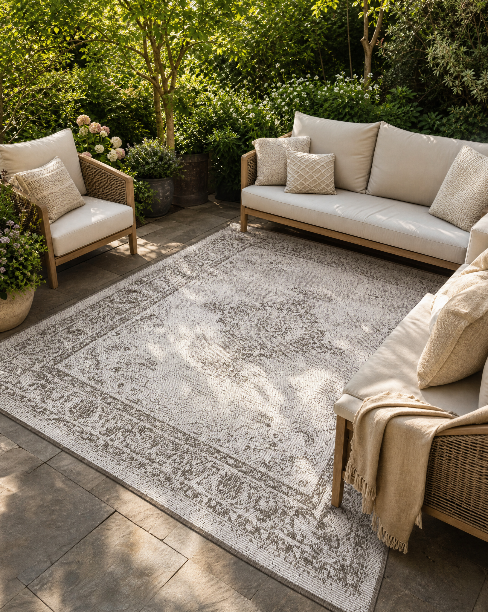 Buitenkleed - Brussels Vintage Linnen Beige