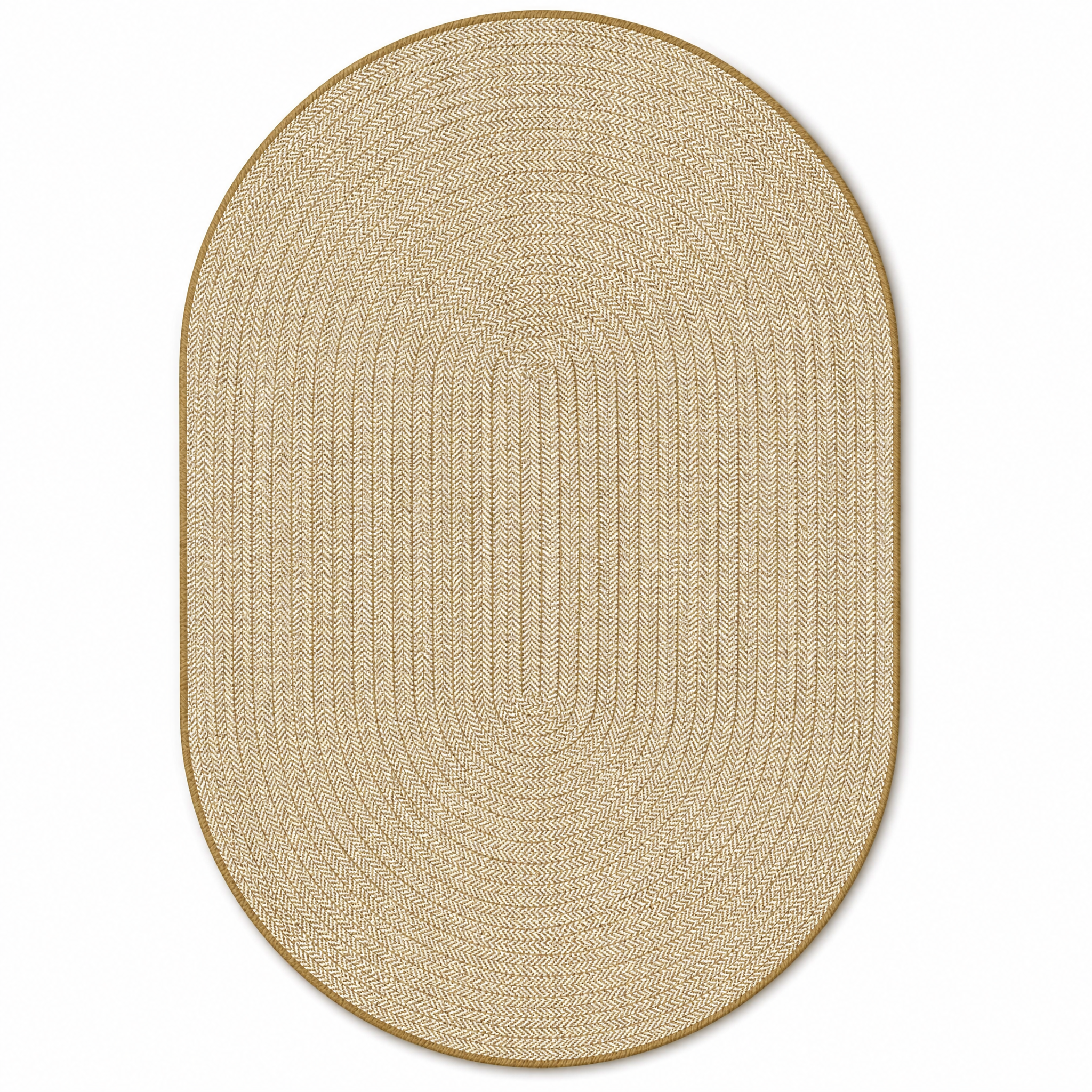 Brussels Buitenkleed Ovaal XL Uni Jute Effen