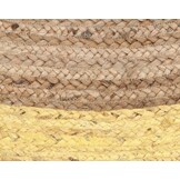 Jaipur Jute Rond Vloerkleed Beige Geel