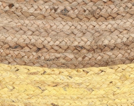 Jaipur Jute Rond Vloerkleed Beige Geel