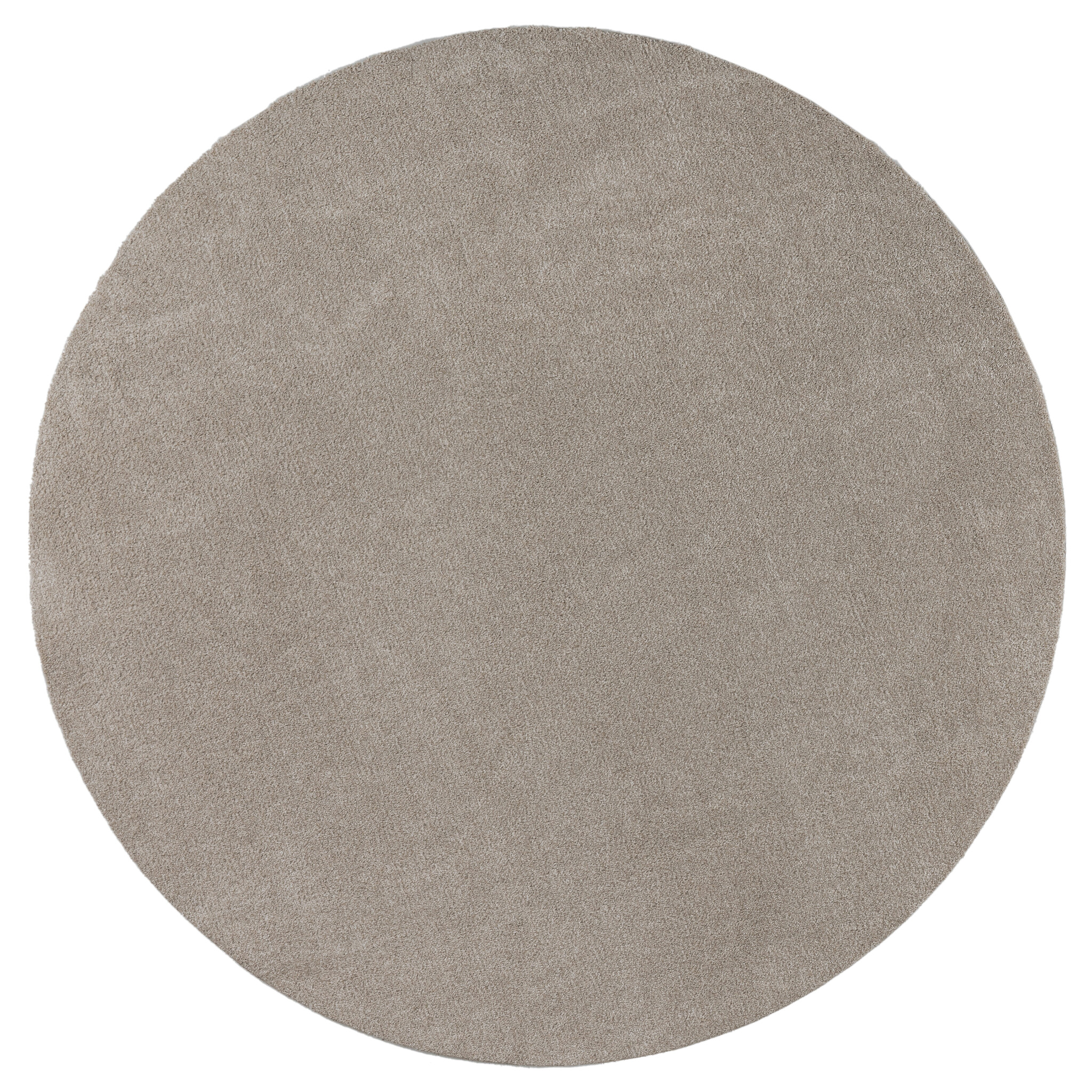 Comfy Soft - Rond Effen Vloerkleed Wasbaar Uni Beige