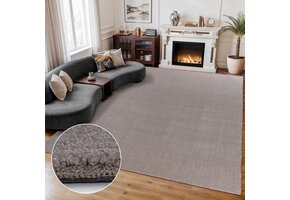 Comfy Premium - Luxe Effen Vloerkleed Wasbaar Uni Beige