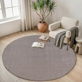 Comfy Premium - Rond Luxe Effen Vloerkleed Wasbaar Uni Beige