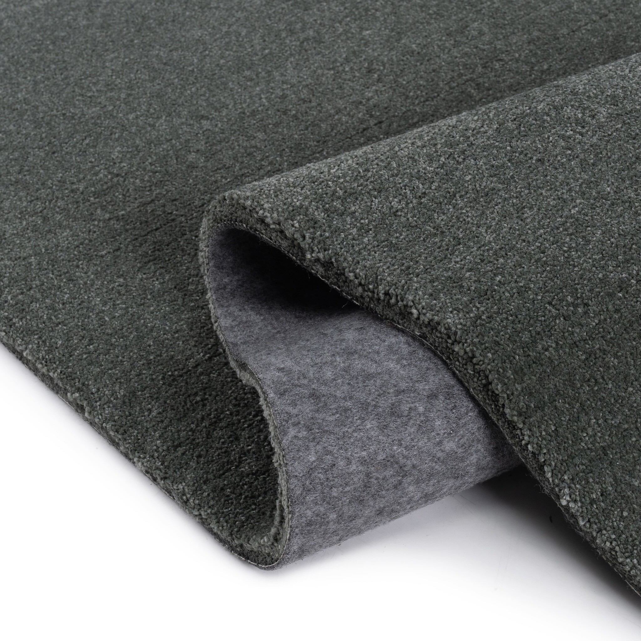 Comfy Premium - Rond Luxe Effen Vloerkleed Wasbaar Uni Groen