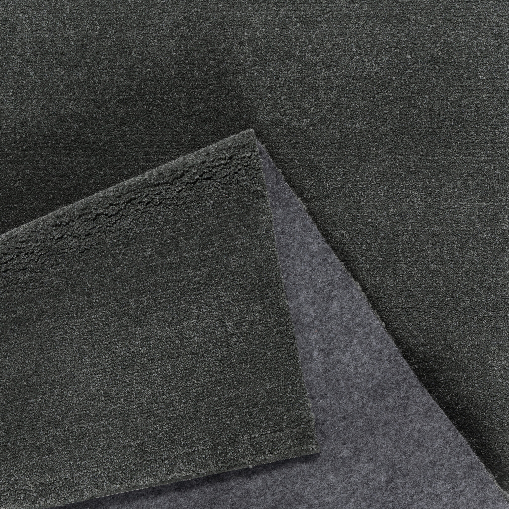 Comfy Premium - Rond Luxe Effen Vloerkleed Wasbaar Uni Groen