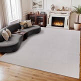 Comfy Premium - Luxe Effen Vloerkleed Wasbaar Uni Creme