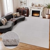 Comfy Premium - Luxe Effen Vloerkleed Wasbaar Uni Creme