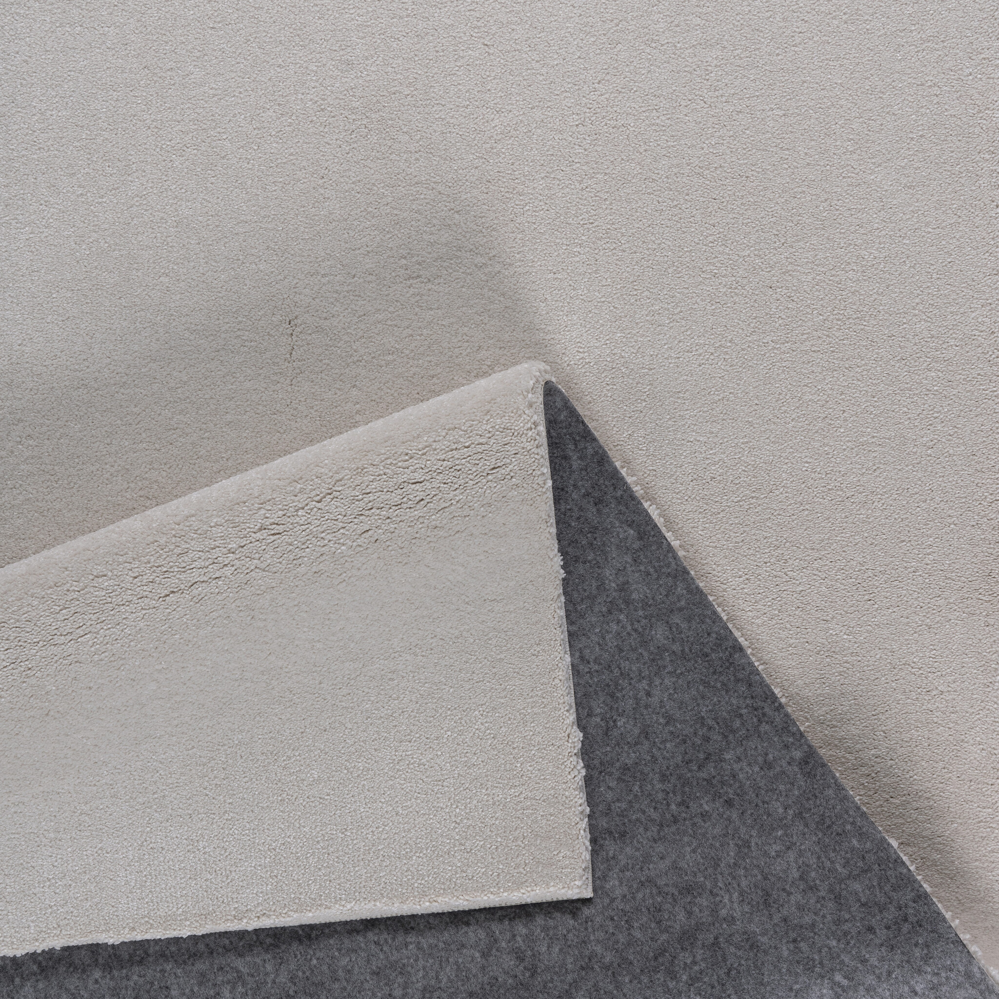 Comfy Premium - Rond Luxe Effen Vloerkleed Wasbaar Uni Creme