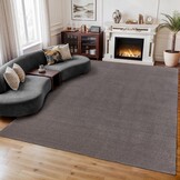 Comfy Premium - Luxe Effen Vloerkleed Wasbaar Uni Taupe