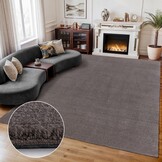 Comfy Premium - Luxe Effen Vloerkleed Wasbaar Uni Taupe