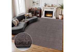 Comfy Premium - Luxe Effen Vloerkleed Wasbaar Uni Taupe