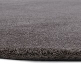 Comfy Premium - Rond Luxe Effen Vloerkleed Wasbaar Uni Taupe