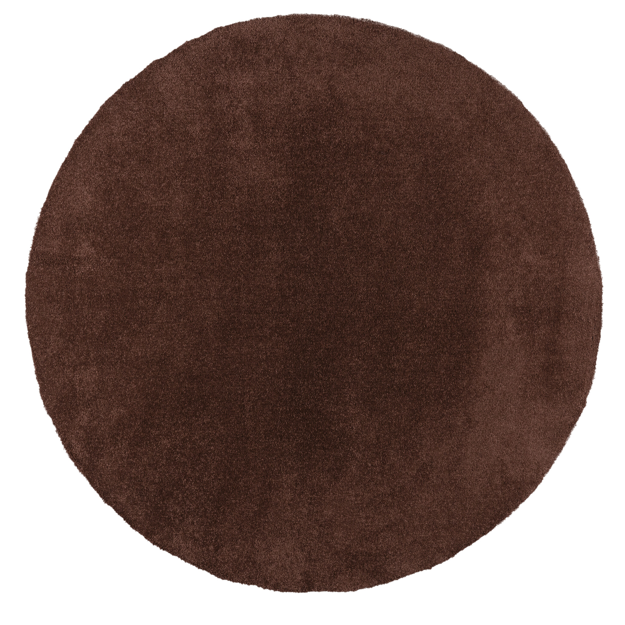 Comfy Premium - Rond Luxe Effen Vloerkleed Wasbaar Uni Terra