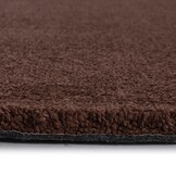Comfy Premium - Rond Luxe Effen Vloerkleed Wasbaar Uni Terra