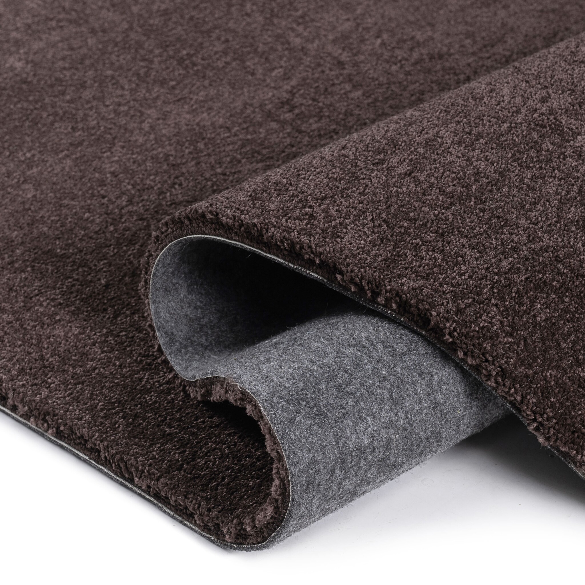Comfy Premium - Luxe Effen Vloerkleed Wasbaar Uni Bruin
