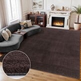Comfy Premium - Luxe Effen Vloerkleed Wasbaar Uni Bruin