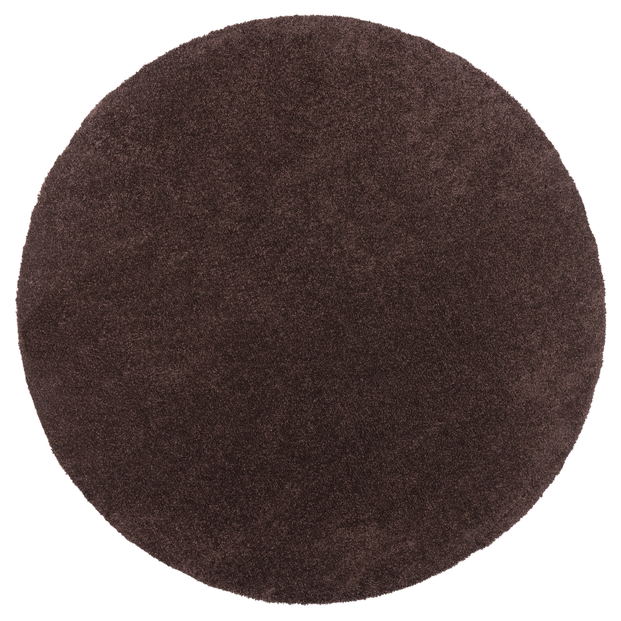 Comfy Premium - Rond Luxe Effen Vloerkleed Wasbaar Uni Bruin