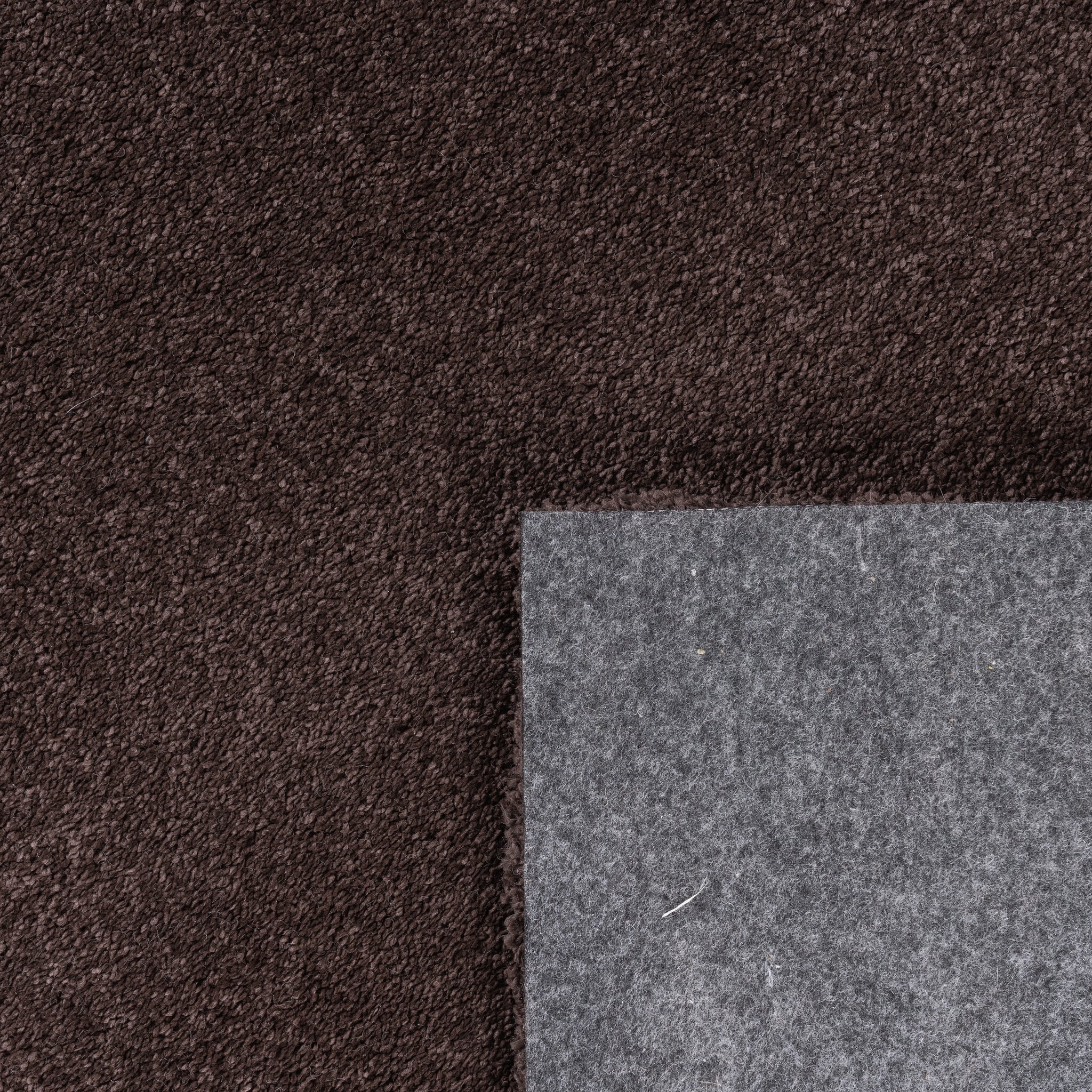 Comfy Premium - Rond Luxe Effen Vloerkleed Wasbaar Uni Bruin