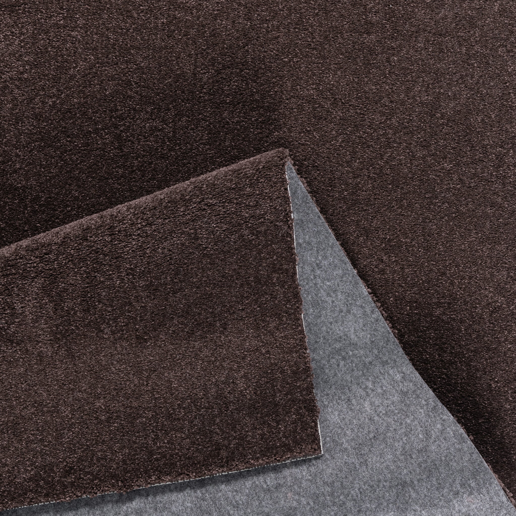 Comfy Premium - Rond Luxe Effen Vloerkleed Wasbaar Uni Bruin