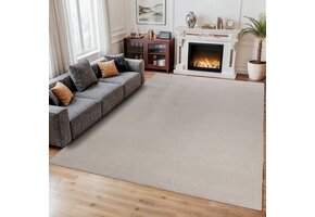 Comfy Soft - Effen Vloerkleed Wasbaar Uni Creme