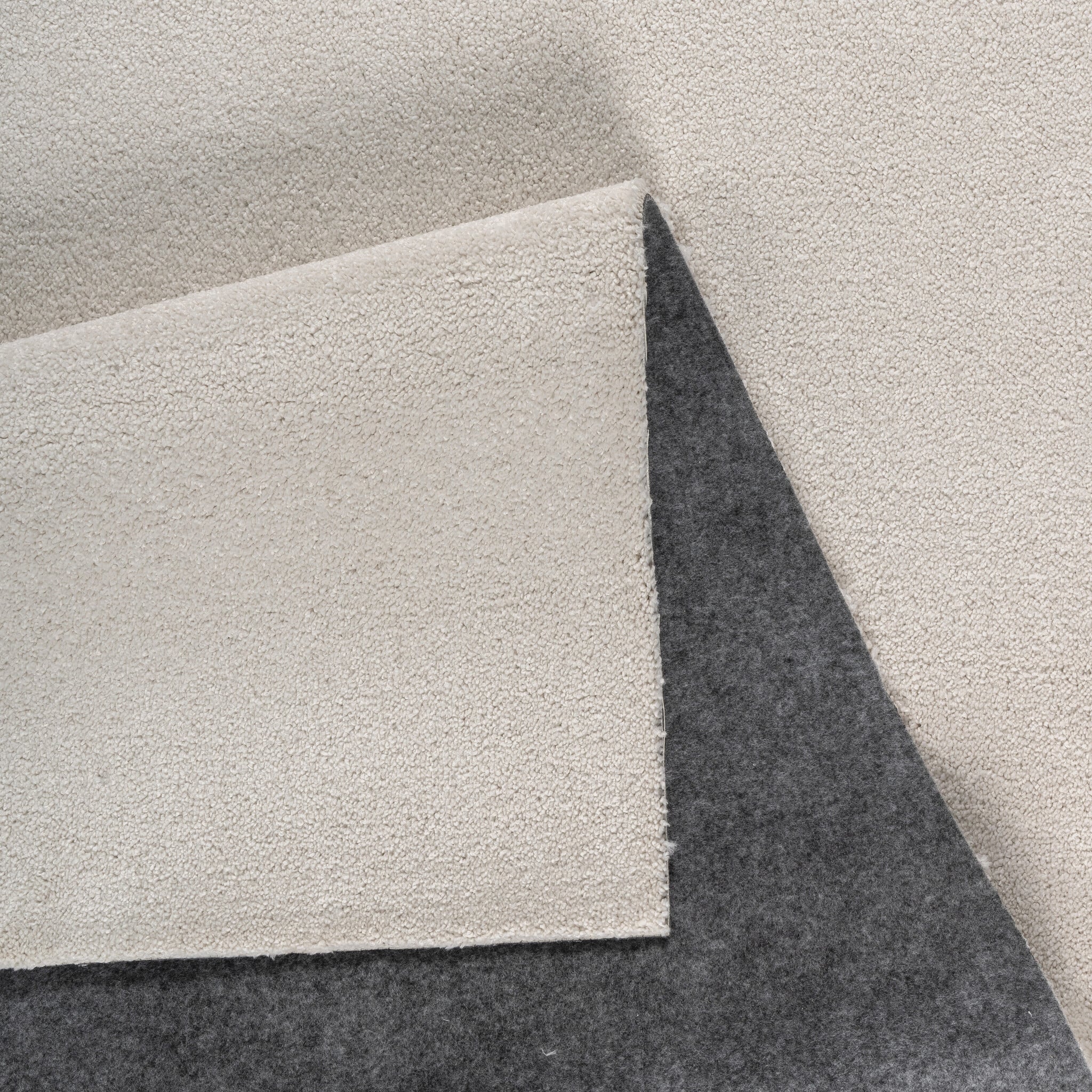 Comfy Soft - Rond Effen Vloerkleed Wasbaar Uni Creme