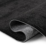 Comfy Soft - Effen Vloerkleed Wasbaar Uni Zwart