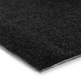Comfy Soft - Rond Effen Vloerkleed Wasbaar Uni Zwart