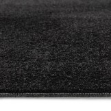 Comfy Soft - Rond Effen Vloerkleed Wasbaar Uni Zwart
