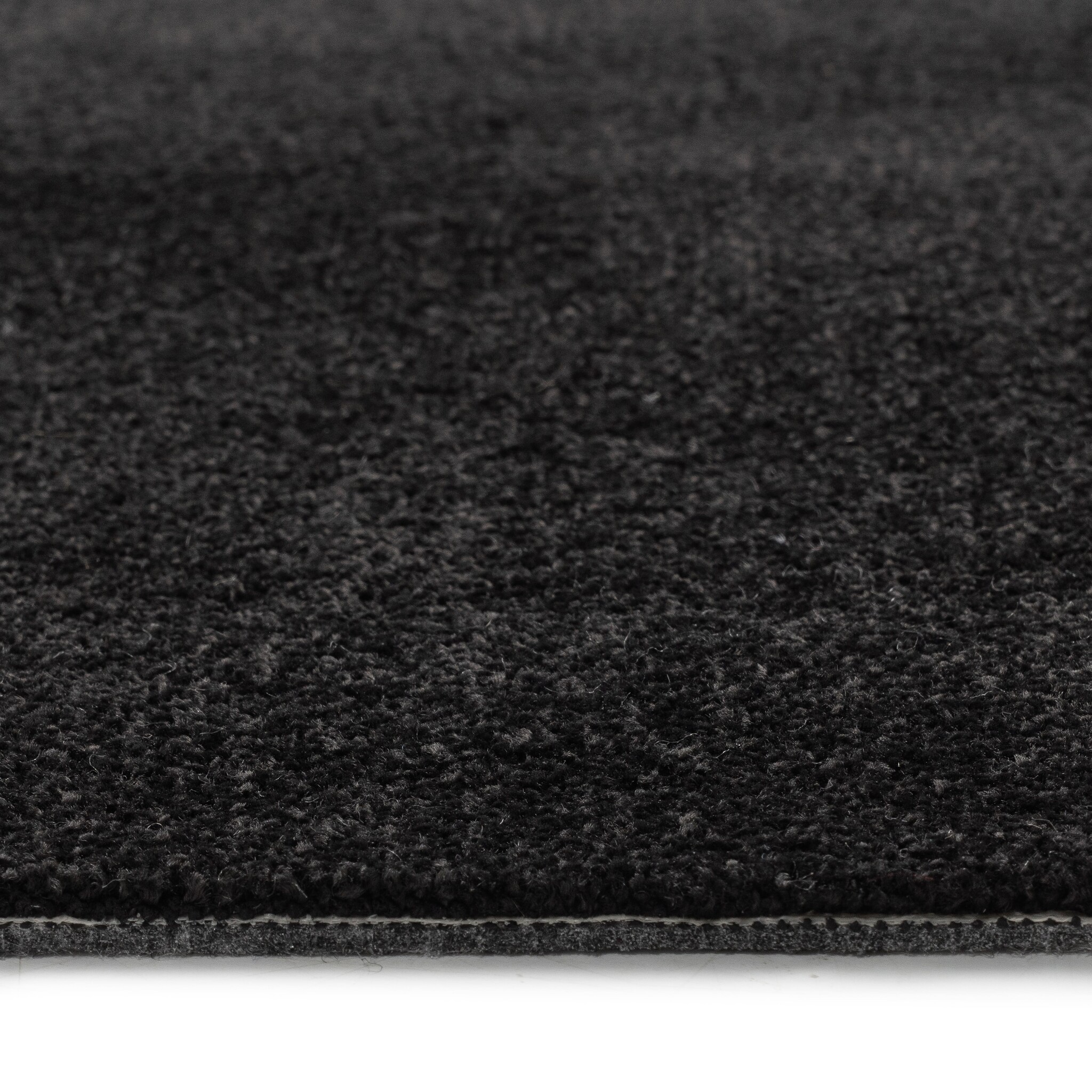 Comfy Soft - Rond Effen Vloerkleed Wasbaar Uni Zwart