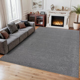 Comfy Soft - Effen Vloerkleed Wasbaar Uni Grijs