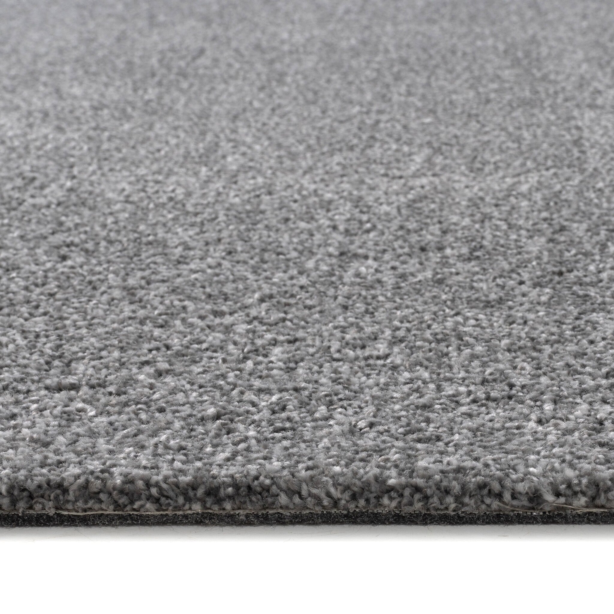 Comfy Soft - Rond Effen Vloerkleed Wasbaar Uni Grijs