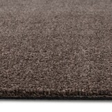 Comfy Soft - Rond Effen Vloerkleed Wasbaar Uni Bruin Donker Beige