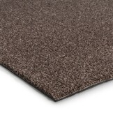 Comfy Soft - Rond Effen Vloerkleed Wasbaar Uni Bruin Donker Beige