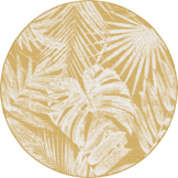 Buitenkleed - Brussels Rond Palm Geel