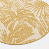 Buitenkleed - Brussels Rond Palm Geel
