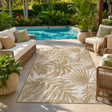 Buitenkleed - Brussels Palm Linnen Beige