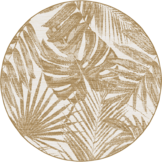 Buitenkleed - Brussels Rond Palm Linnen Beige