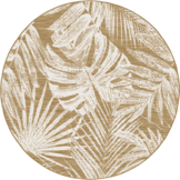 Buitenkleed - Brussels Rond Palm Linnen Beige