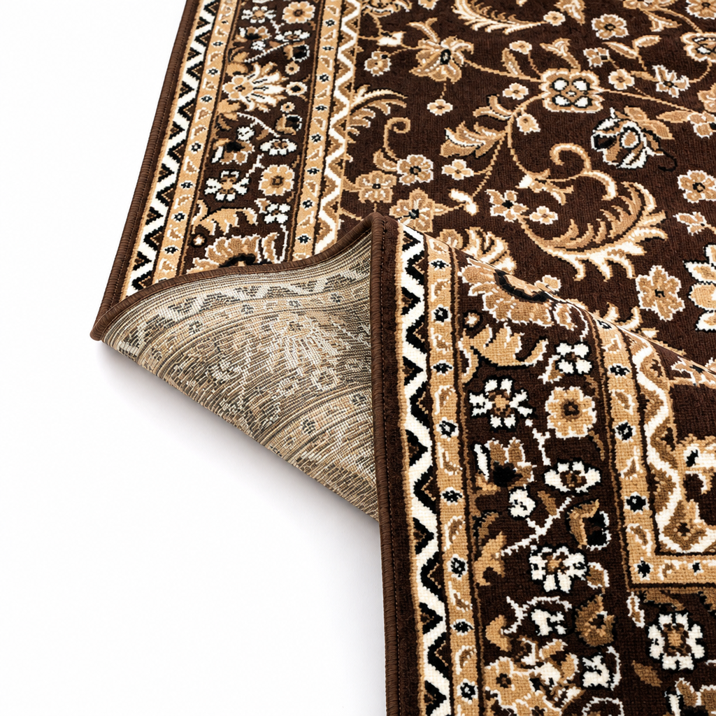 Nain Klassiek Vintage Oosters Vloerkleed Bruin