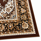Nain Klassiek Vintage Oosters Vloerkleed Medaillon Bruin