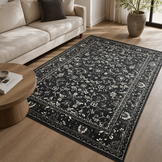 Nain Klassiek Vintage Oosters Vloerkleed Grijs