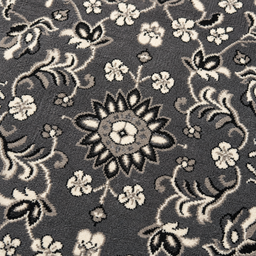 Nain Klassiek Vintage Oosters Vloerkleed Grijs