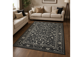 Nain Klassiek Vintage Oosters Vloerkleed Grijs
